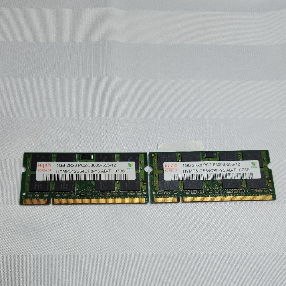 Green RAM Module 1GB 2Rx8 PC2-5300S